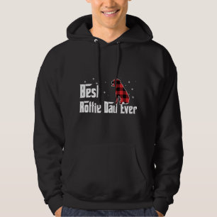 Best Rottie Dad Ever Red Plaid Christmas For Dog L Hoodie
