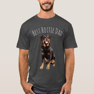 Best Rottie Rottweiler Dog Dad  T-Shirt