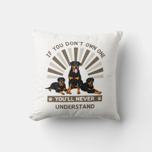 Best Rottweiler Art For Men Women Kids Rottie Rott Cushion