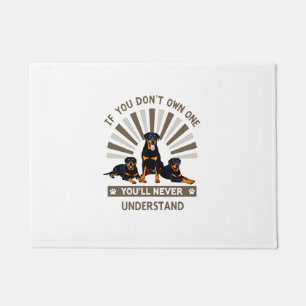 Best Rottweiler Art For Men Women Kids Rottie Rott Doormat