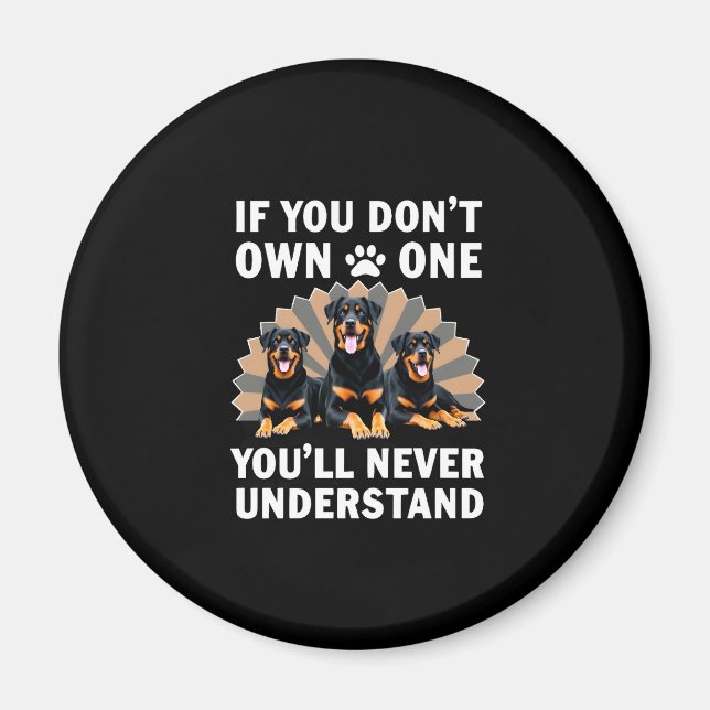 Best Rottweiler Art For Men Women Kids Rottie Rott Magnet (Front)