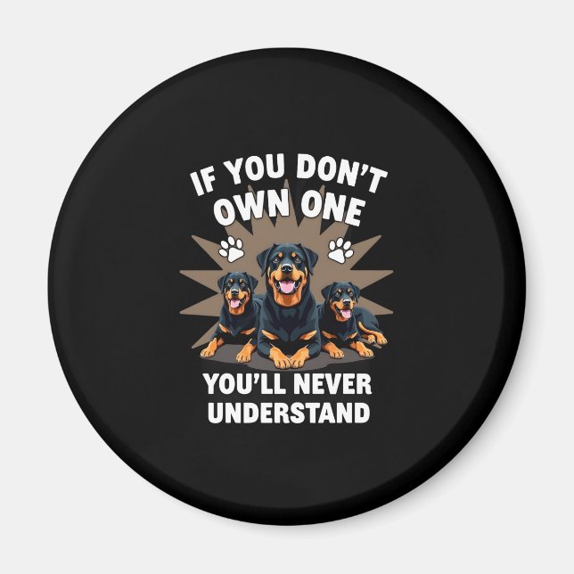 Best Rottweiler Art For Men Women Kids Rottie Rott Magnet (Front)