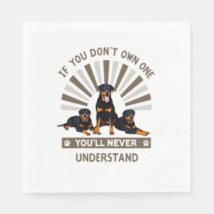 Best Rottweiler Art For Men Women Kids Rottie Rott Napkin