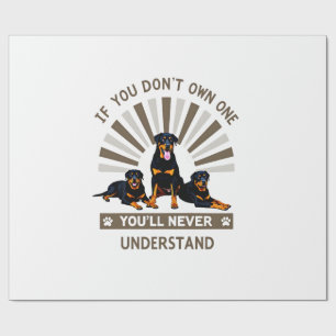 Best Rottweiler Art For Men Women Kids Rottie Rott Wrapping Paper