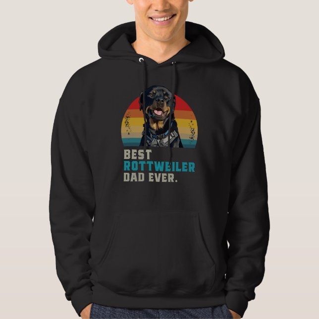 Best Rottweiler Dad Ever 45 Hoodie (Front)