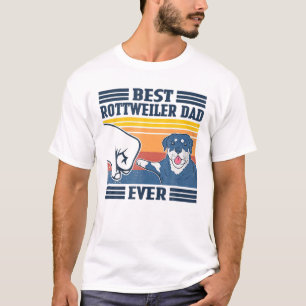 Best Rottweiler Dad Ever Funny Dog Lover Father's T-Shirt
