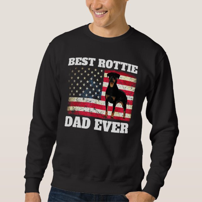 Best Rottweiler Dad Sweatshirt (Front)
