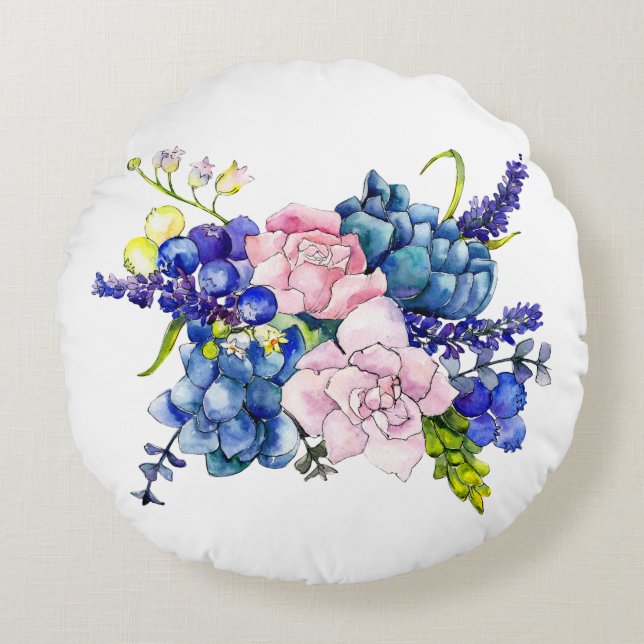 Best Round Throw Pillow (16") (Front)