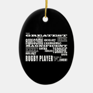 Best Rugby Players Greatest Rugby Player Ceramic Tree Decoration