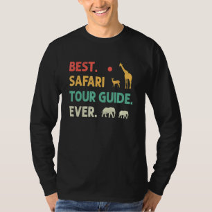 Best Safari Tour Guide Zoo Party Jungle Safari 1 T-Shirt