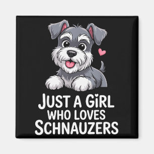 Best Schnauzer Art For Women Girls Kids Mini Schna Magnet