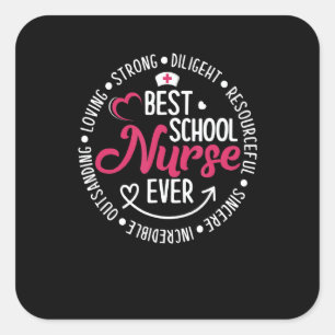 Best School Nurse Ever Nurse Day 2022 Er Nurses We Square Sticker