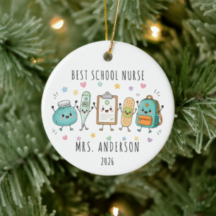 Best School Nurse Personalised Ornament