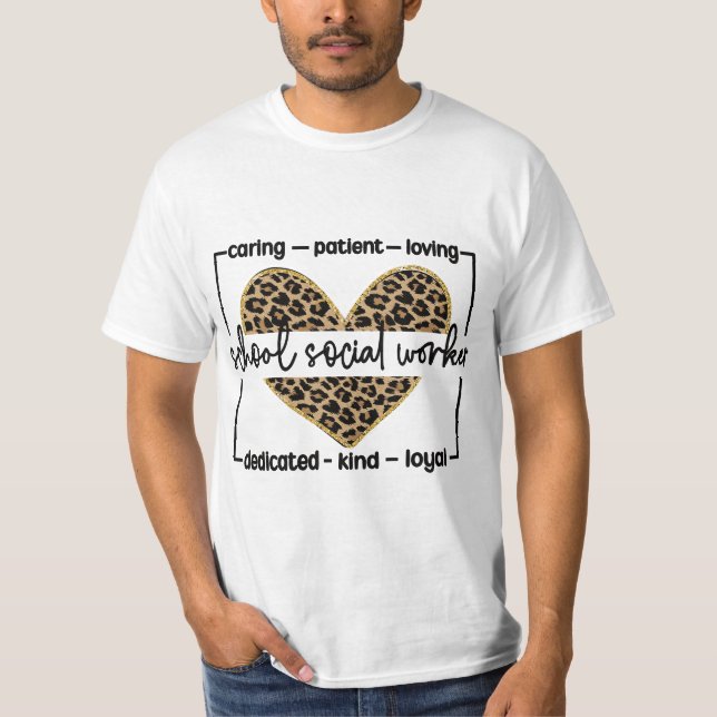 Best School Social Worker Appreciation  T-Shirt (Front)