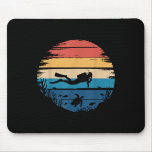 Best Scuba Diving Art For Men Women Scuba Dive Scu Mouse Pad