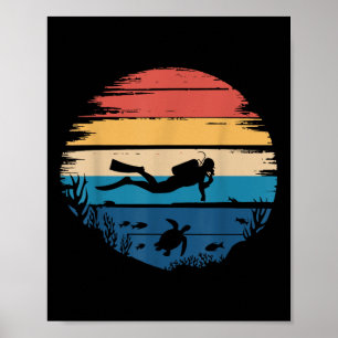 Best Scuba Diving Art For Men Women Scuba Dive Scu Poster