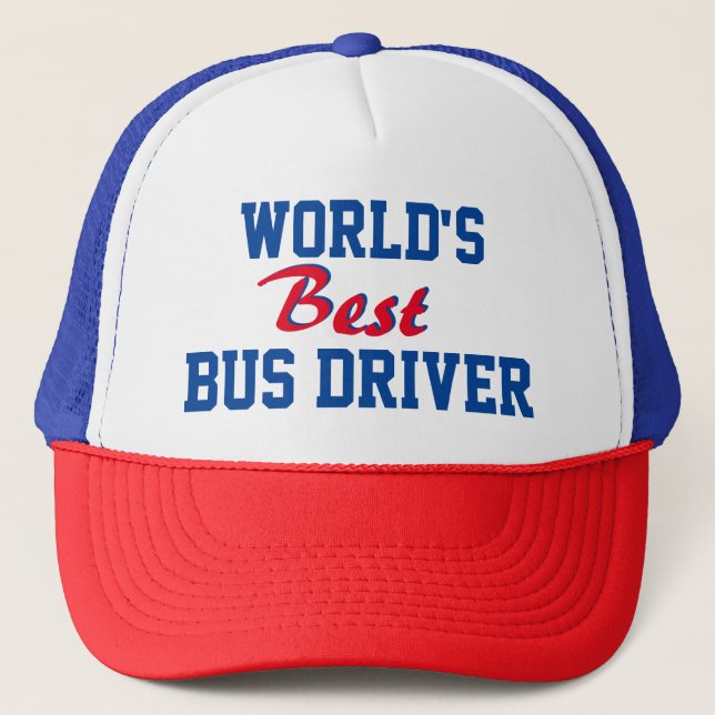 Best seller! World's best bus driver cap (Front)