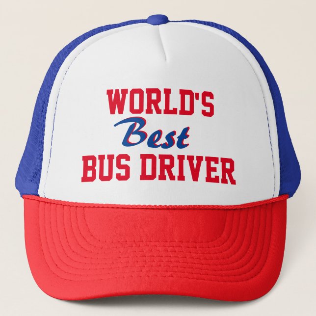 Best seller! World's best bus driver cap (Front)