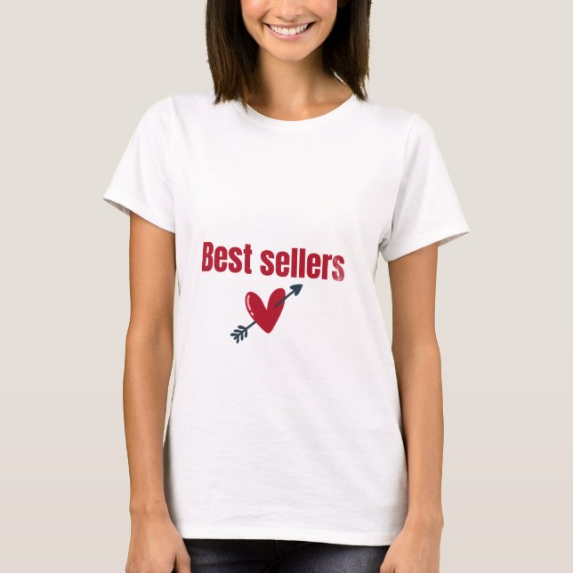 Best Sellers Valentine Heart Arrow T-Shirt (Front)