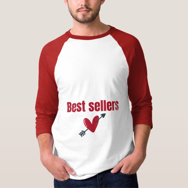 Best Sellers Valentine Heart Arrow T-Shirt (Front)