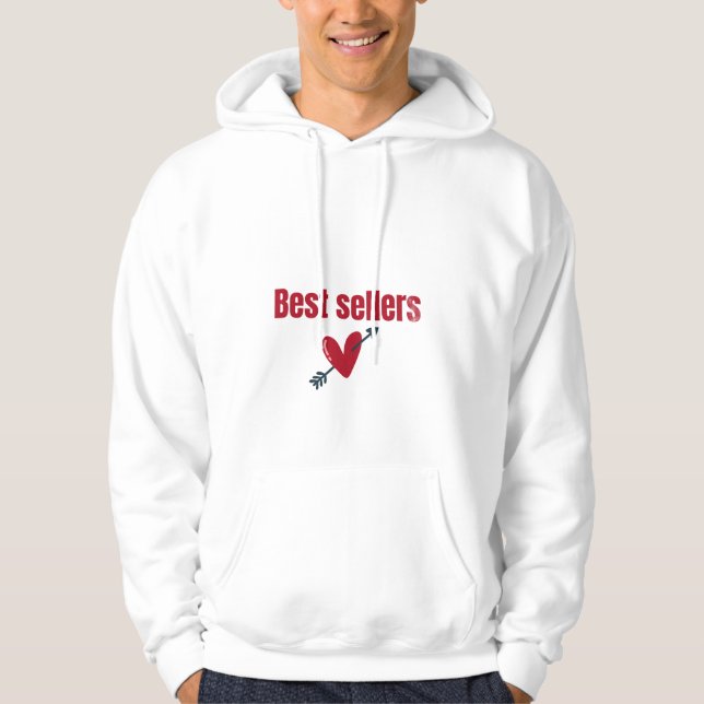 Best Sellers Valentine Heart Arrow T-Shirt Hoodie (Front)