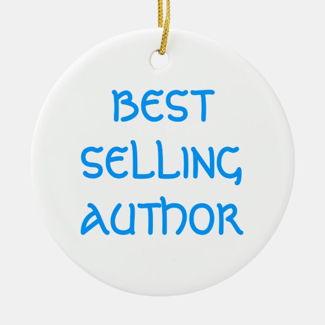 BEST SELLING AUTHOR Christmas Ornament (Front)