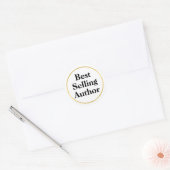 Best Selling Author Classic Round Sticker (Envelope)