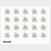 Best Selling Author Classic Round Sticker (Sheet)