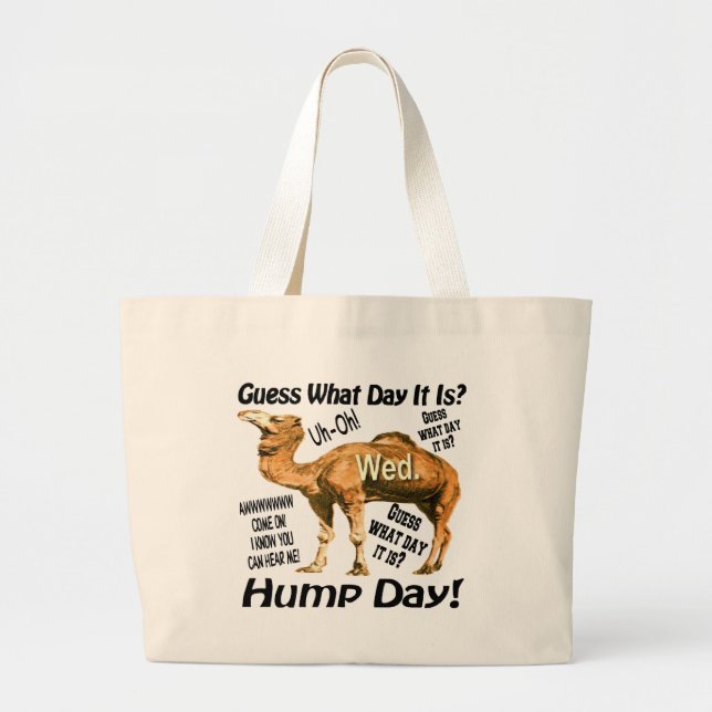 Best Selling Hump Day Camel Large Tote Bag (Front)