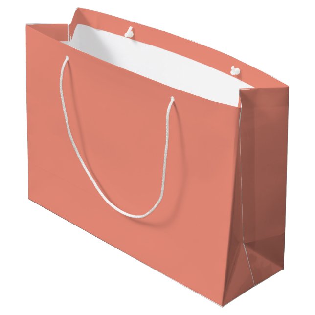 Best selling Light Salmon  Large Gift Bag (Back Angled)