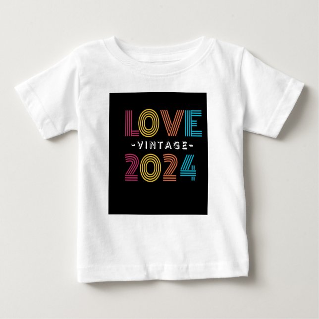 Best-Selling Love 2024 T-Shirt – Bold Heart Design (Front)