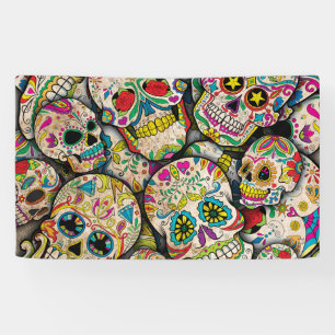 Best Selling Sugar Skull Pattern Banner