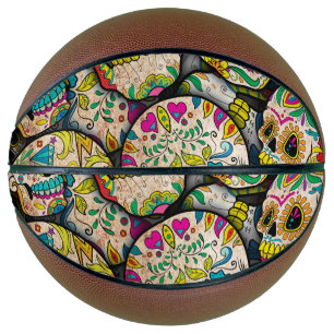 Best Selling Sugar Skull Pattern Basketball