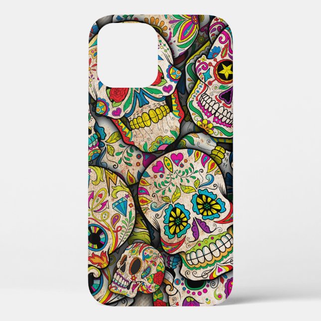 Best Selling Sugar Skull Pattern Case-Mate iPhone Case (Back)