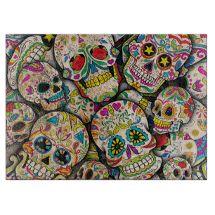 Best Selling Sugar Skull Pattern Cutting Board
