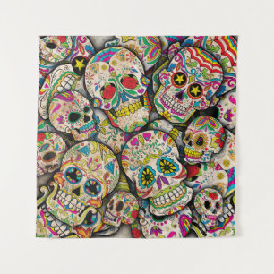 Best Selling Sugar Skull Pattern Tapestry