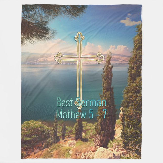 Best Sermon Fleece Blanket (Front)
