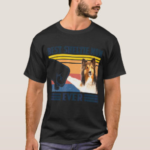 Best Shetland Sheepdog Sheltie Mum Ever Dog Mum T-Shirt