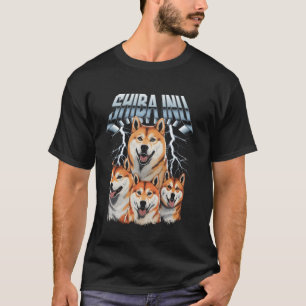 Best Shiba Inu Dog Dad Heavy Metal Dog Mum Thunder T-Shirt