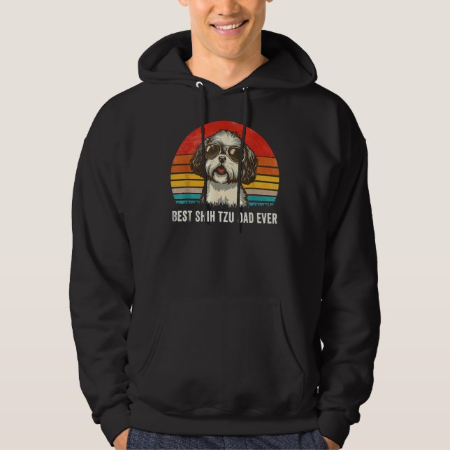Best Shih Tzu Dad Ever  Fathers Day       Hoodie (Front)