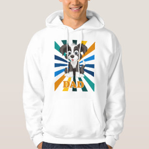 Best Shih Tzu Dad Ever Funny Cartoon Dog Gift Hoodie
