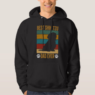 Best Shih Tzu Dad Ever Vintage Father S Day Hoodie