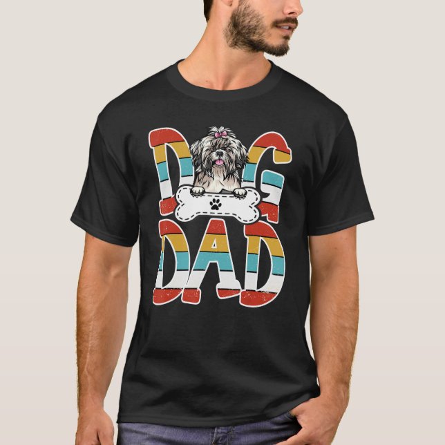 Best Shih Tzu Dad Shih Tzu  Father's Day 2023 T-Shirt (Front)