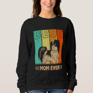 Best Shih Tzu Dog Mum Ever Retro Graphic Mama Moth Sweatshirt