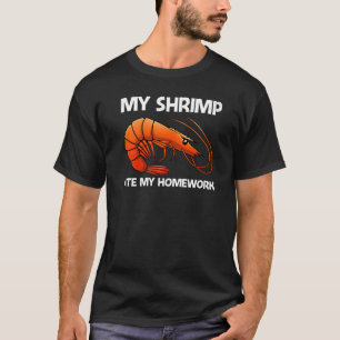 Best Shrimp For Kids Boys Prawn Animal Seafood T-Shirt