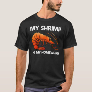 Best Shrimp For Kids Boys Prawn Animal Seafood T-Shirt