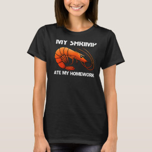 Best Shrimp For Kids Boys Prawn Animal Seafood T-Shirt