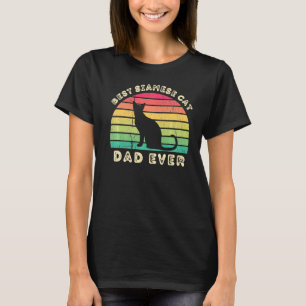 Best Siamese Cat Dad Ever for men fathers day T-Shirt