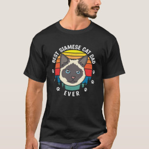 Best Siamese Cat Dad Pet Animals Cats Owner Graph T-Shirt