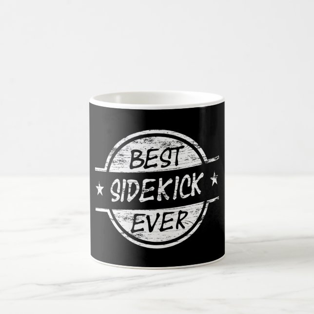 Best Sidekick Ever White Coffee Mug (Center)